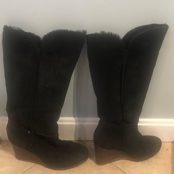 UGG APRELLE Suede Real Fur - Picture 4 of 4